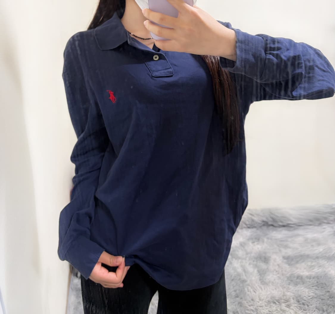 폴로 랄프로렌 신형 메쉬 긴팔 카라티(s) 상품이미지1