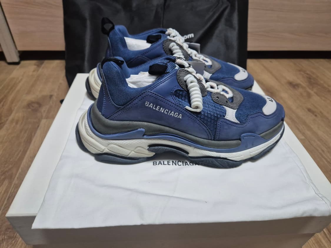 발렌시아가 트리플 S 블루 스니커즈 43사이즈 새제품 상품이미지2