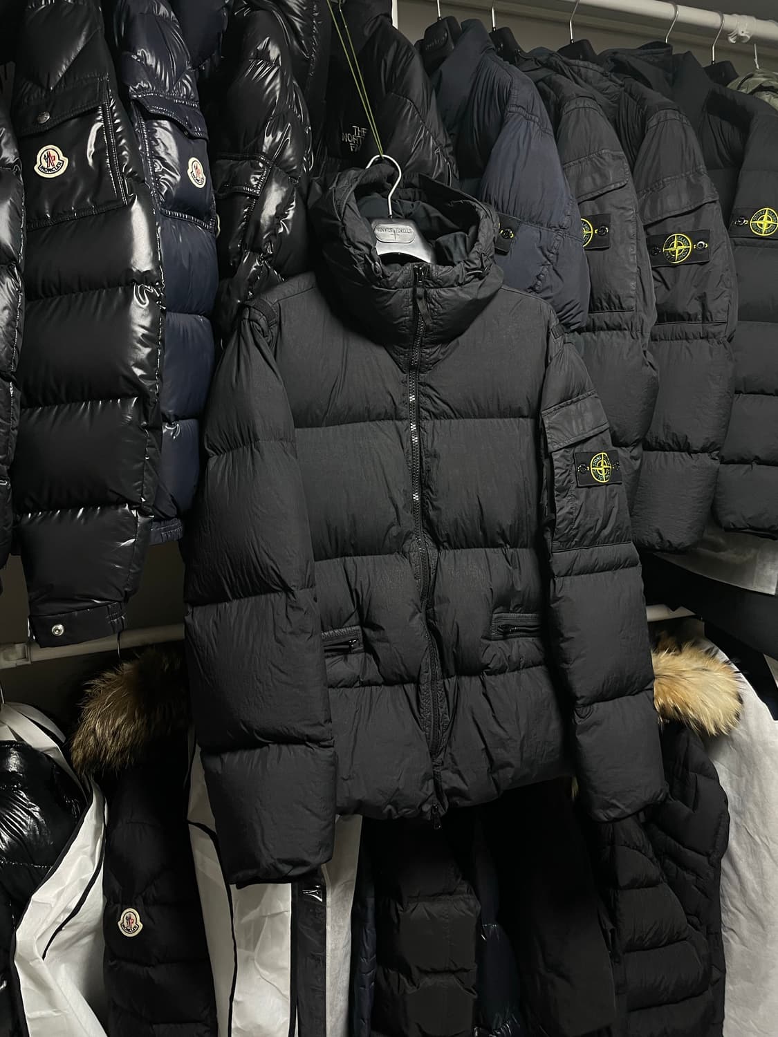 [L사이즈] 22FW 스톤아일랜드 가먼트다잉 크링클랩스 패딩 상품이미지3