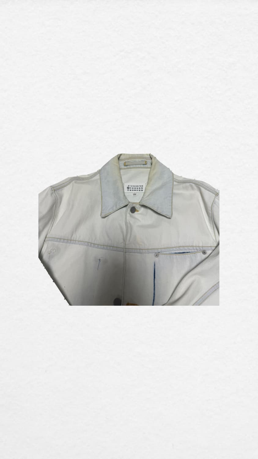 [50] Maison Margiela 마르지엘라 블리치 데님 자켓 상품이미지6