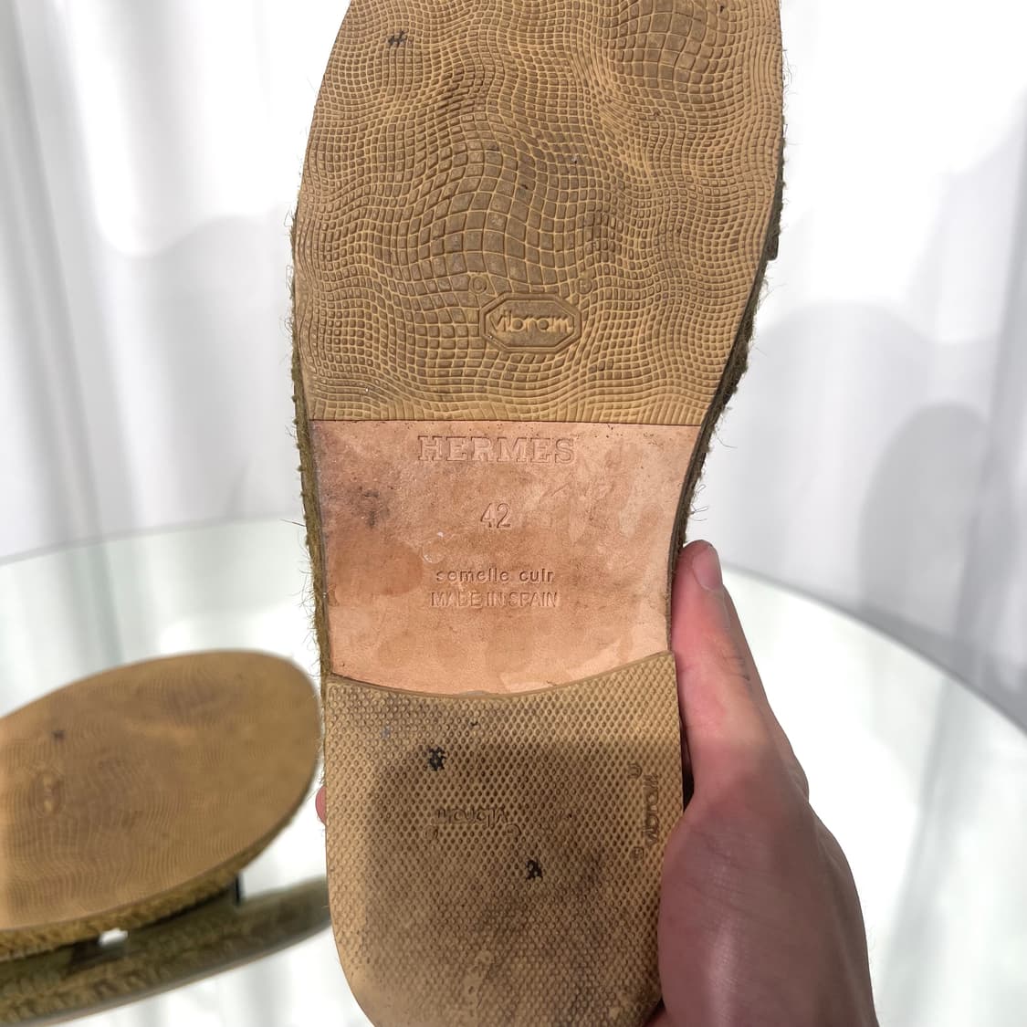 [42]에르메스 안티구아 이즈미르 에스파듀 슬리퍼  상품이미지6