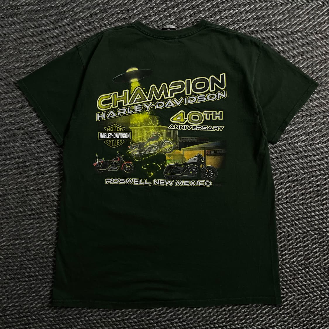 할리데이비슨 USA 오리지널 로스웰 뉴멕시코 반팔 티셔츠y 4138 상품이미지2