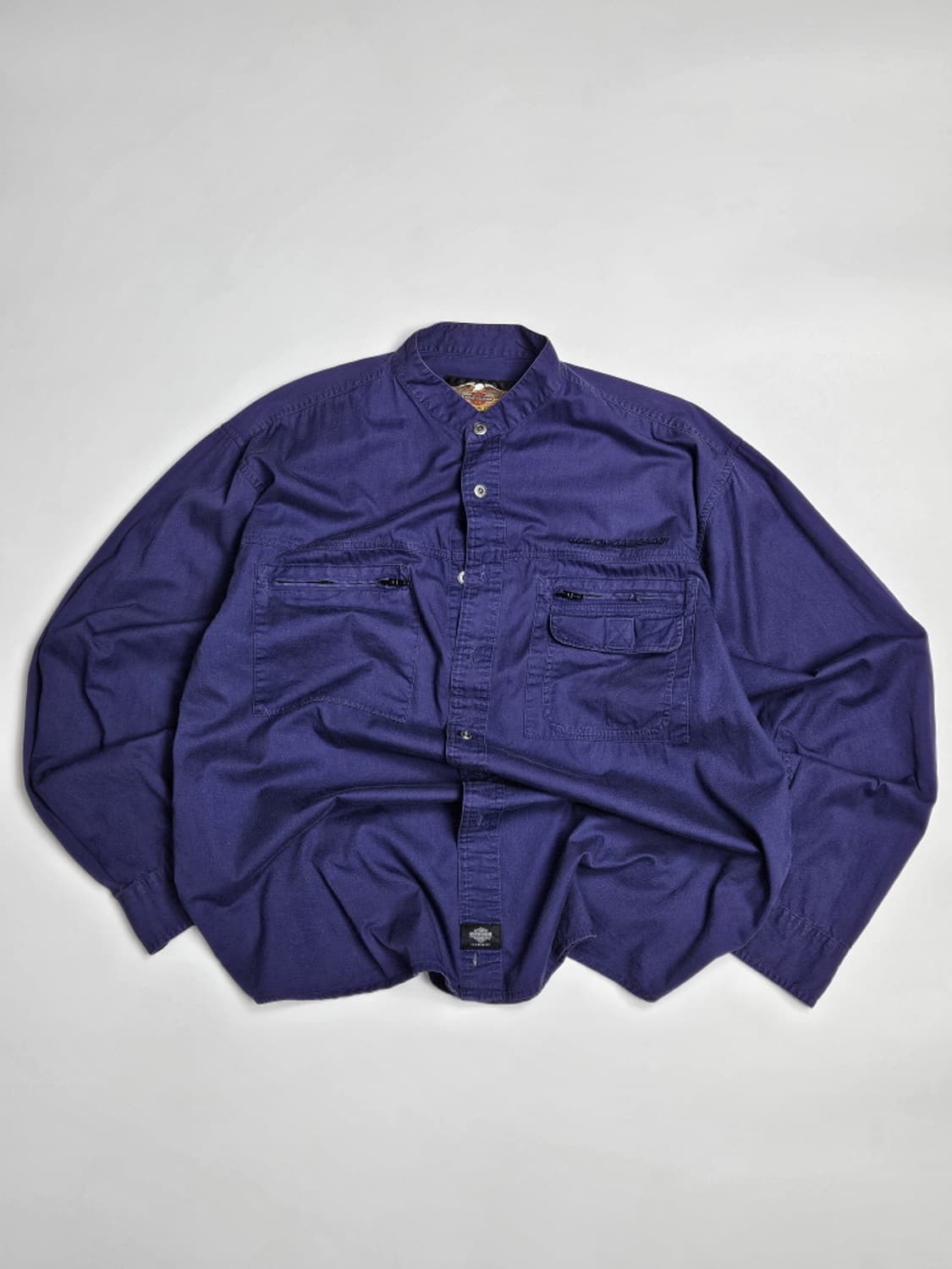 할리데이비슨 블루 헨리넥셔츠 ( XL ) / 9394 상품이미지1