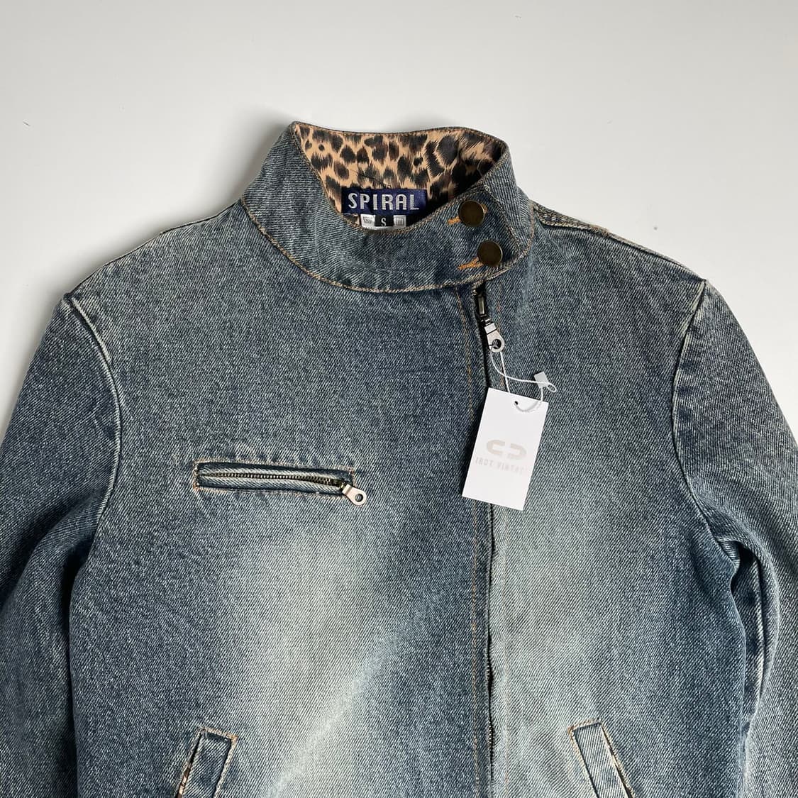 Spiral 언밸런스 데님 자켓 상품이미지3