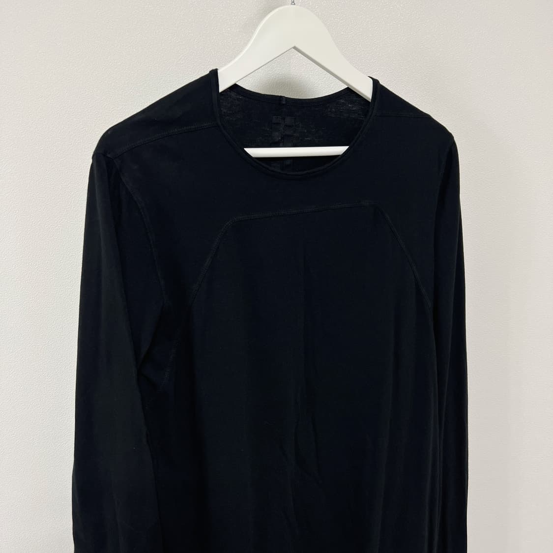 릭오웬스 14SS 다크쉐도우 절개 레벨 긴팔 티셔츠 롱슬리브 블랙 상품이미지5