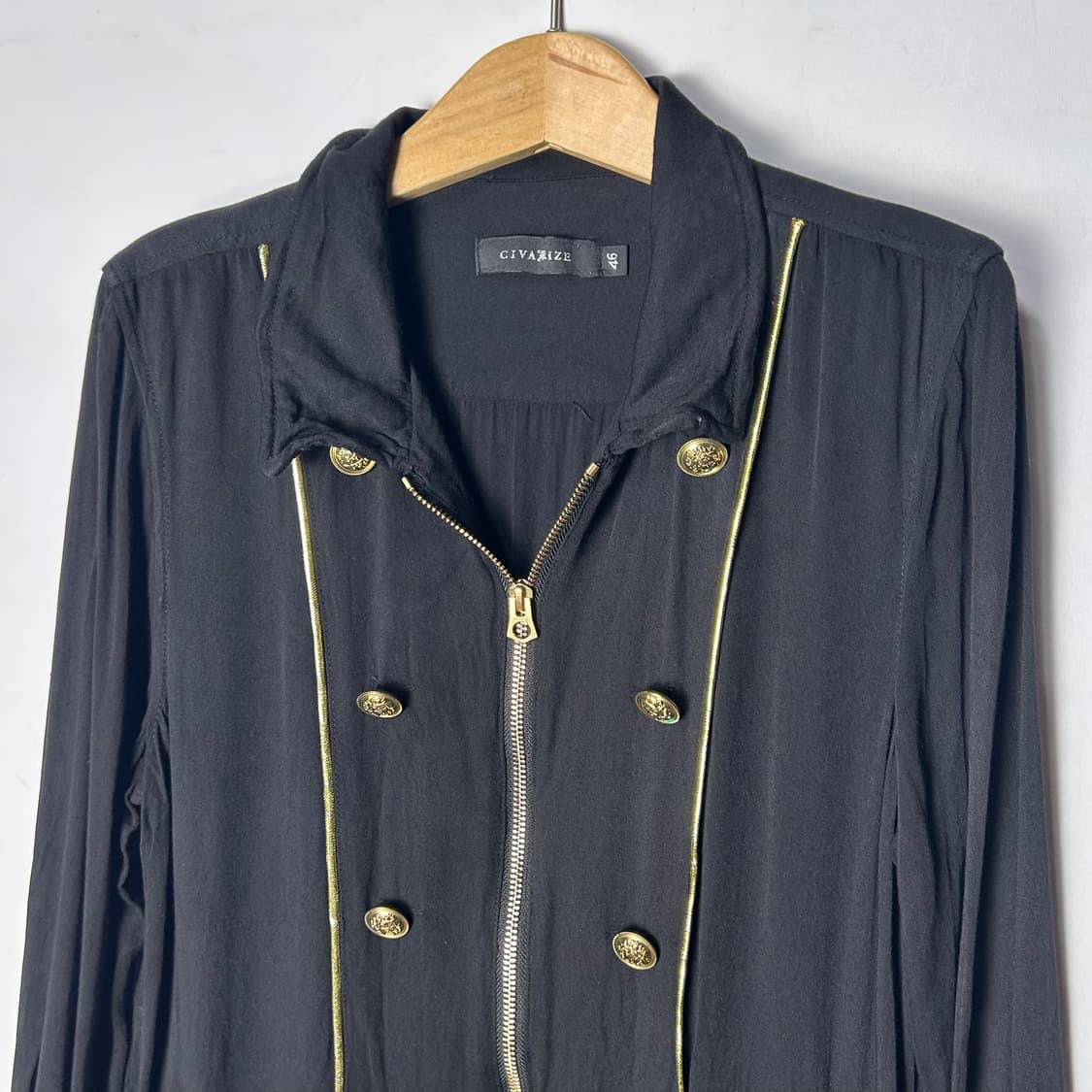 [CIVARIZE] 시바라이즈 나폴레옹 골드파이핑 롱 집업가디건 상품이미지2
