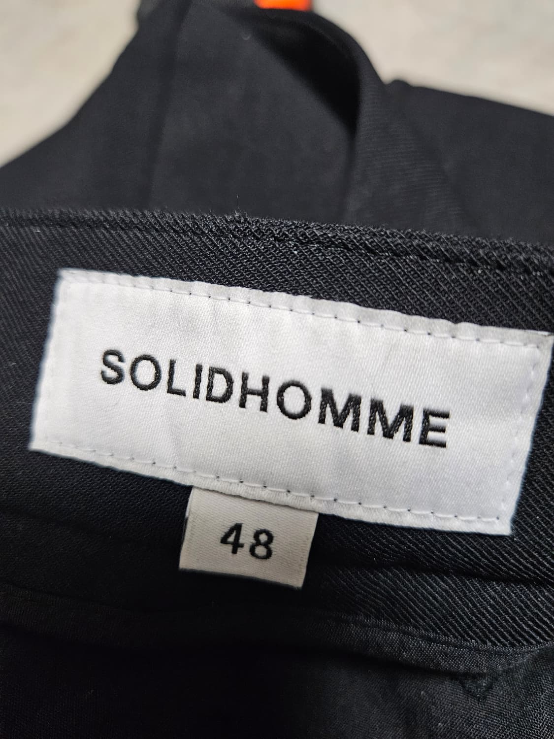 솔리드옴므 블랙 카고 팬츠 48사이즈 상품이미지4