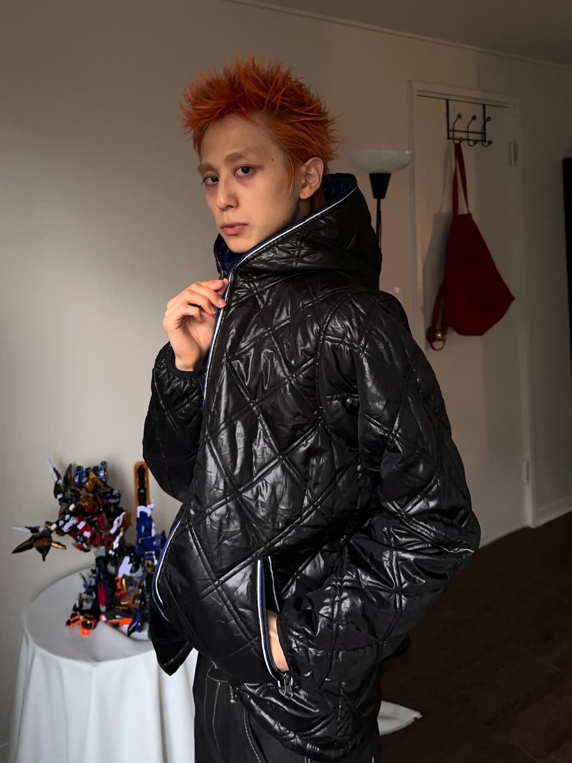 Converse 풀 지퍼 후드 퀼팅 푸퍼 상품이미지4