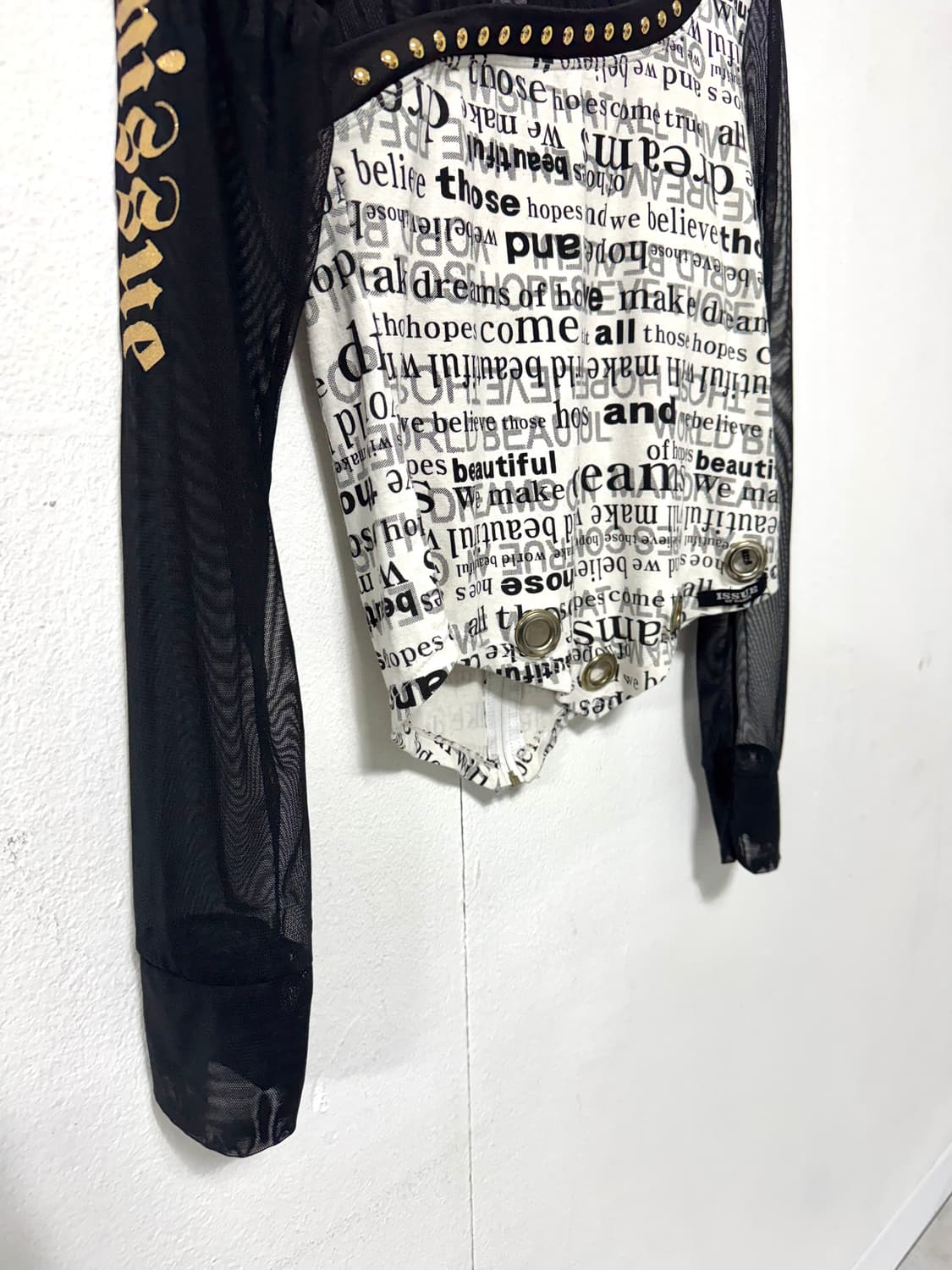 Sheer Lettering Top 상품이미지2