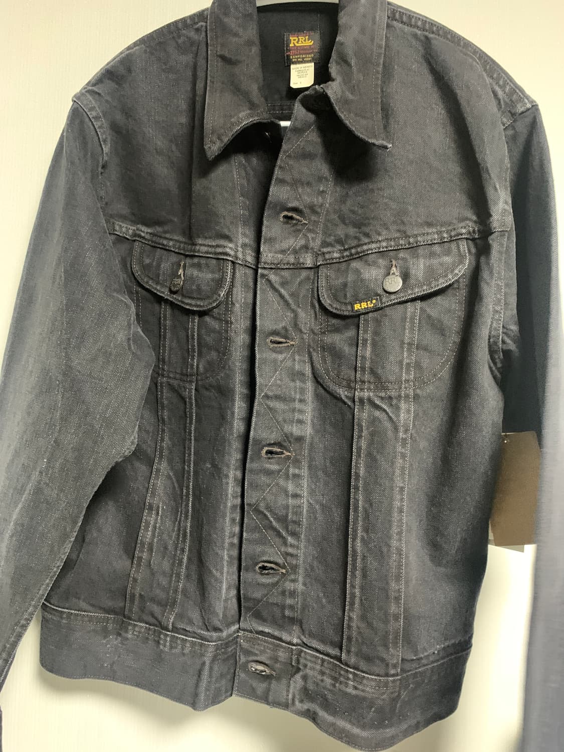 rrl lot271 흑청 트러커 m사이즈 판매합니다 상품이미지1
