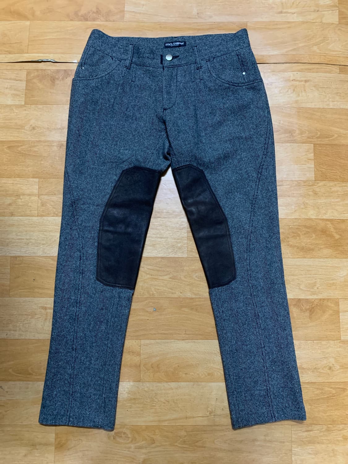 돌체앤가바나 12 골드라인 트라우저(버진 울/레더-디테일)48 사이즈 상품이미지2