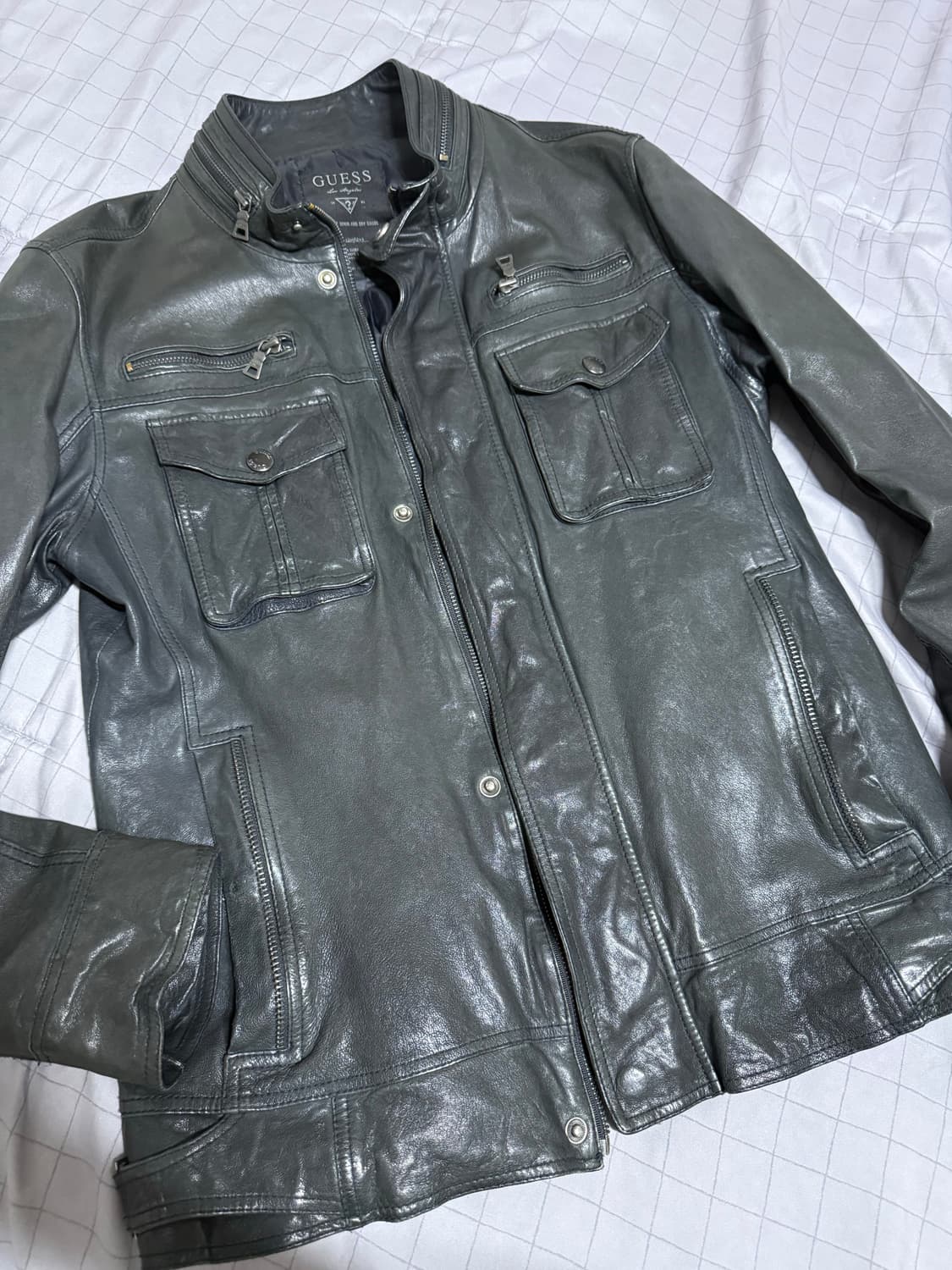 Guess lambskin leather jacket(에디맛) 상품이미지3
