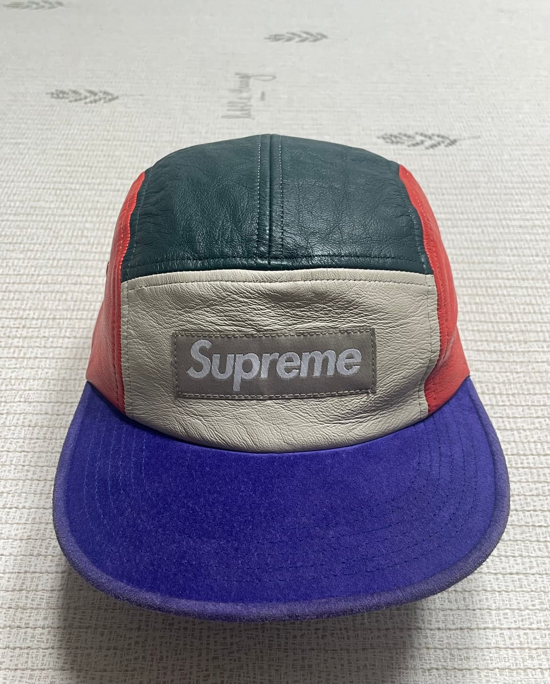 슈프림 레더 캠프캡 상품이미지1