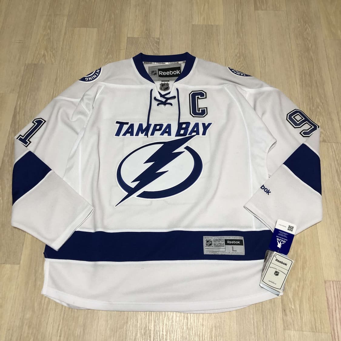 (L) 새상품 리복 NHL 템파베이 라이트닝 아이스하키 져지 하키 유니폼 상품이미지1