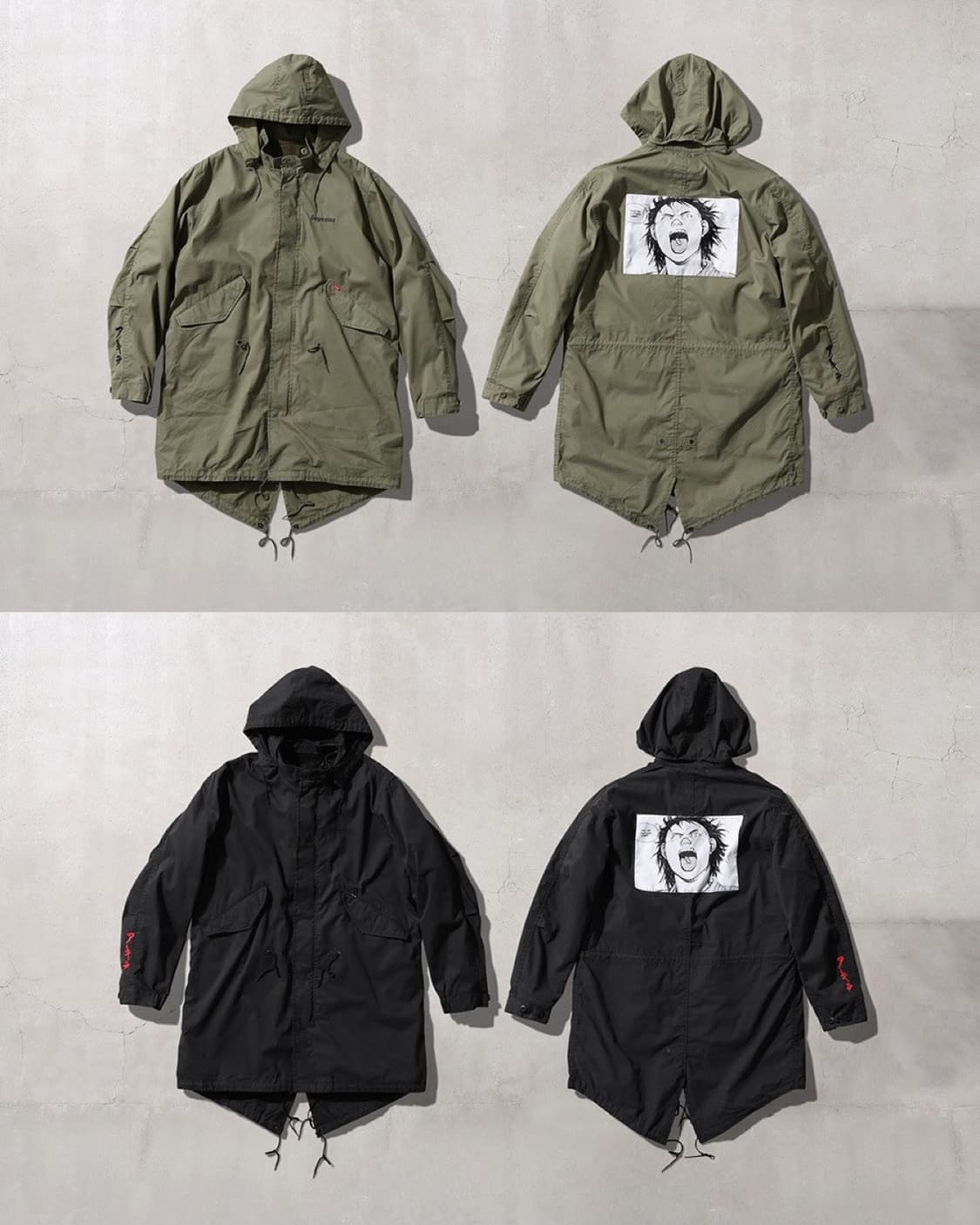 [구매] 슈프림 아키라 17fw 피쉬테일 파카 supreme akira 상품이미지1