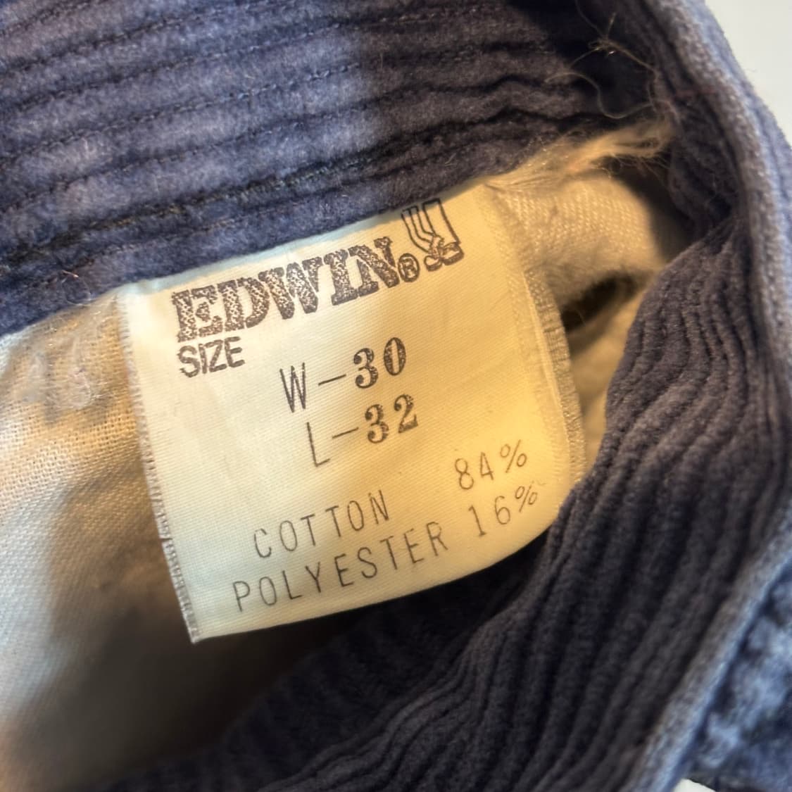 (일본제) 에드윈 네이비 코듀로이 바지 네이비 남녀공용 상품이미지9