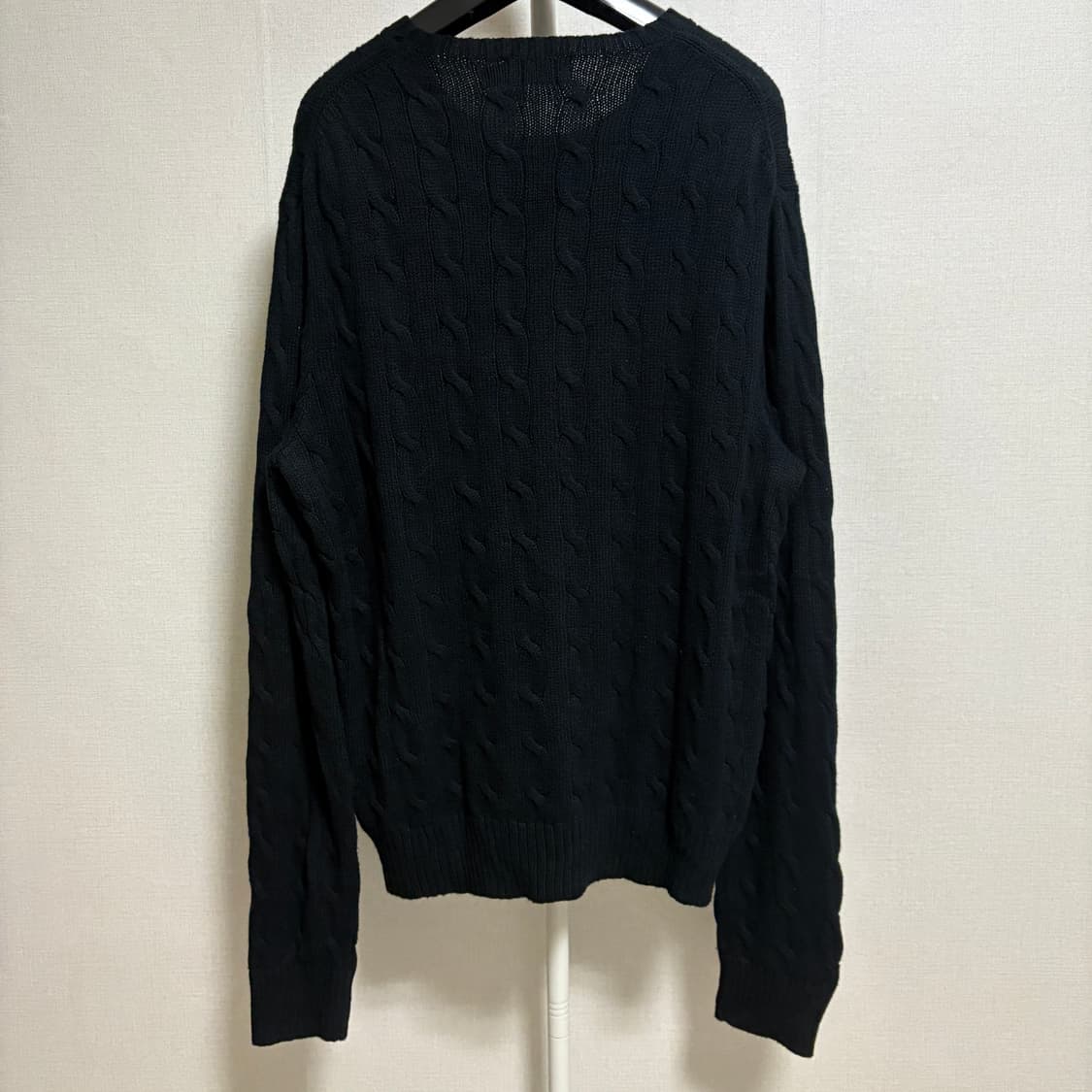 폴로 랄프로렌 케이블 니트 / 블랙, L 상품이미지7