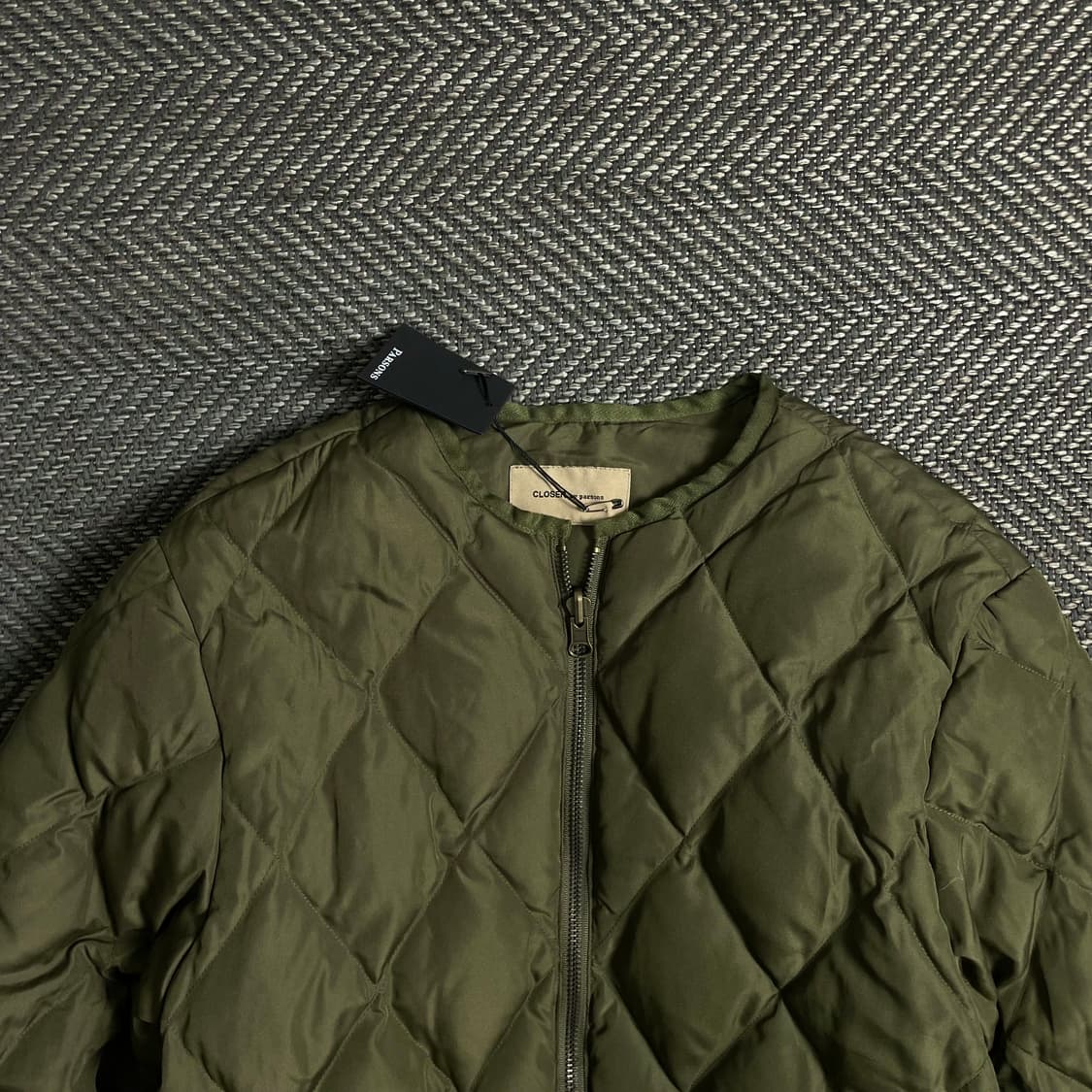 Parsons 내피 투인원 퍼 트리밍 사파리 야상 자켓 카키y 4969 상품이미지6