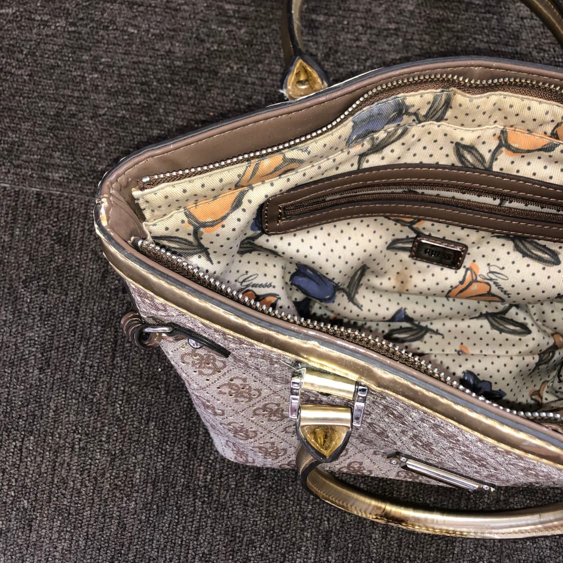 Vintage 💿 GUESS gold heart ri 상품이미지7