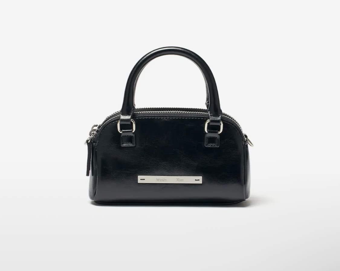 마뗑킴 더블지퍼 미니 크로스백 블랙 (크로스백 어깨끈포함) 상품이미지1