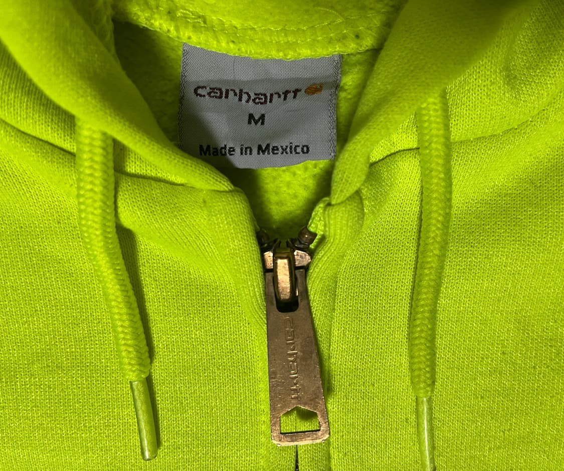 90s 칼하트 후드집업 high visibility hoodie 상품이미지4