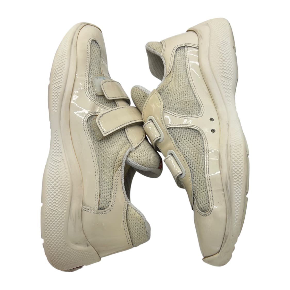 245 Vtg 프라다 아메리카 컵 벨크로 스니커즈 크림 (EU37.5) 상품이미지2