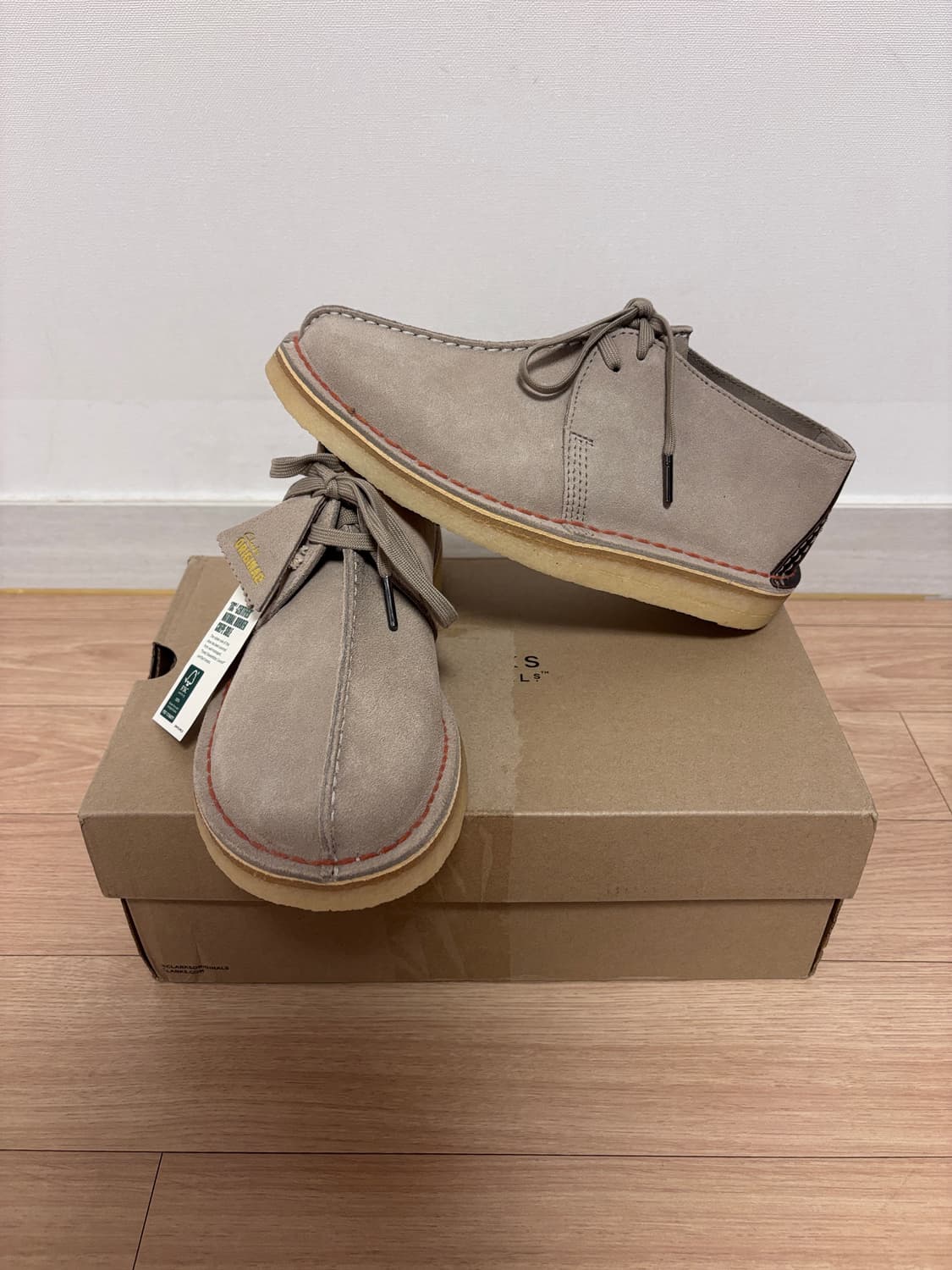 새상품) 245 클락스 데저트 트랙 샌드 스웨이드 상품이미지1