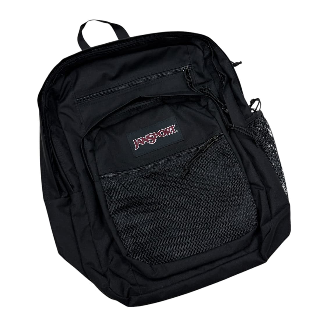 잔스포츠 빈티지 빅캠퍼스 메쉬 포켓 블랙 백팩 가방 상품이미지2