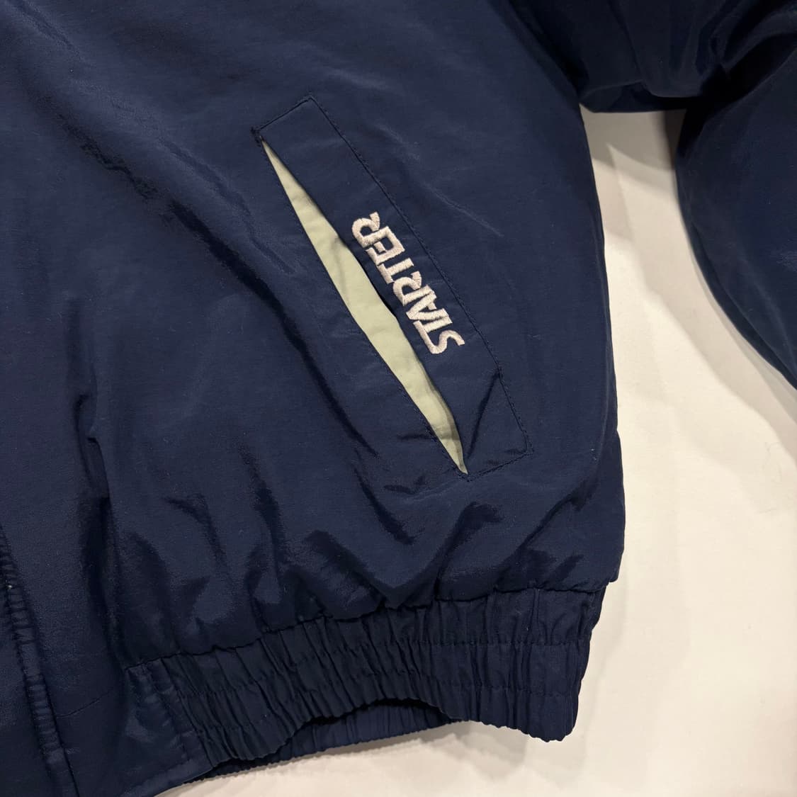 [M] 스타터 NFL 프로라인 카우보이스 후드 패딩 자켓 네이비 B655 상품이미지6