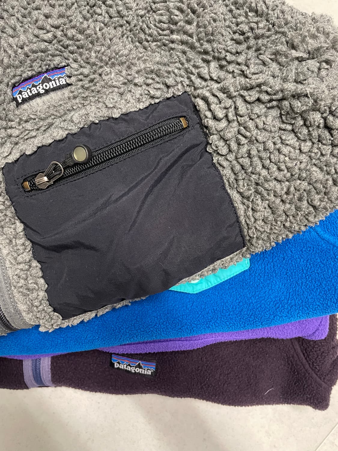 [M] 빈티지 파타고니아 딥파일 플리스 그레이 상품이미지6