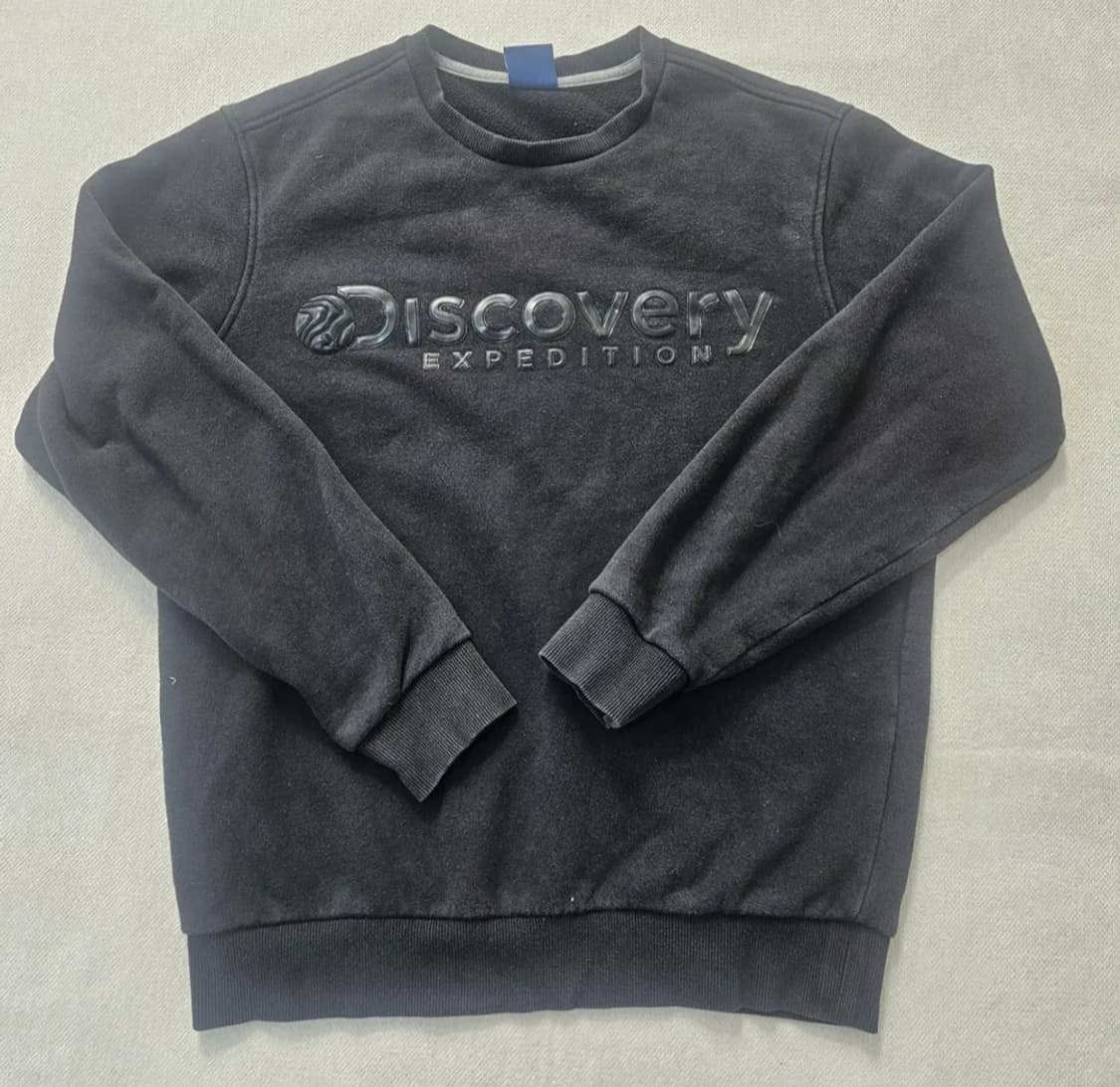 95 디스커버리 빅로고 블랙 맨투맨 0303Y  상품이미지1