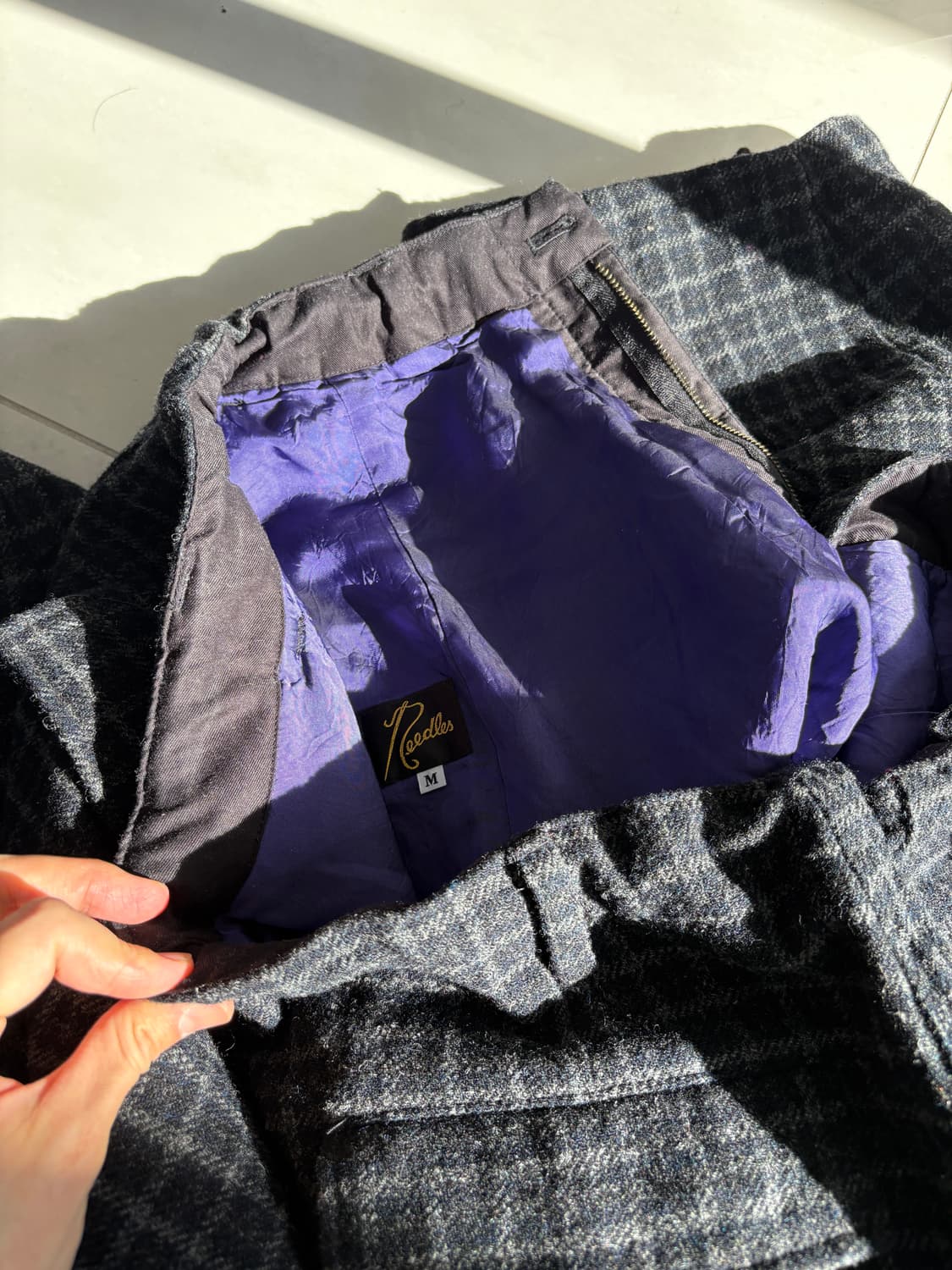 HD BDU PANT - wool tweed plaid 와이드팬츠 상품이미지7