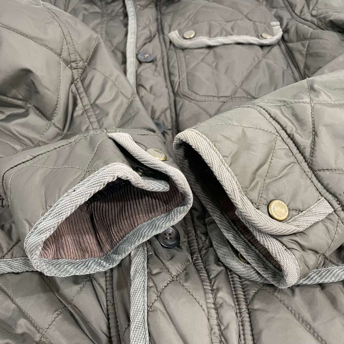 Hazzys 헤지스 코듀로이 카라 퀄팅 자켓 (XL) 상품이미지3