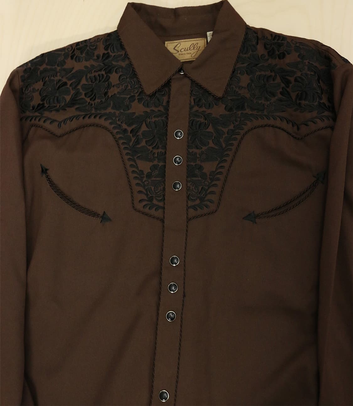스컬리 브라운 웨스턴 셔츠 상품이미지3