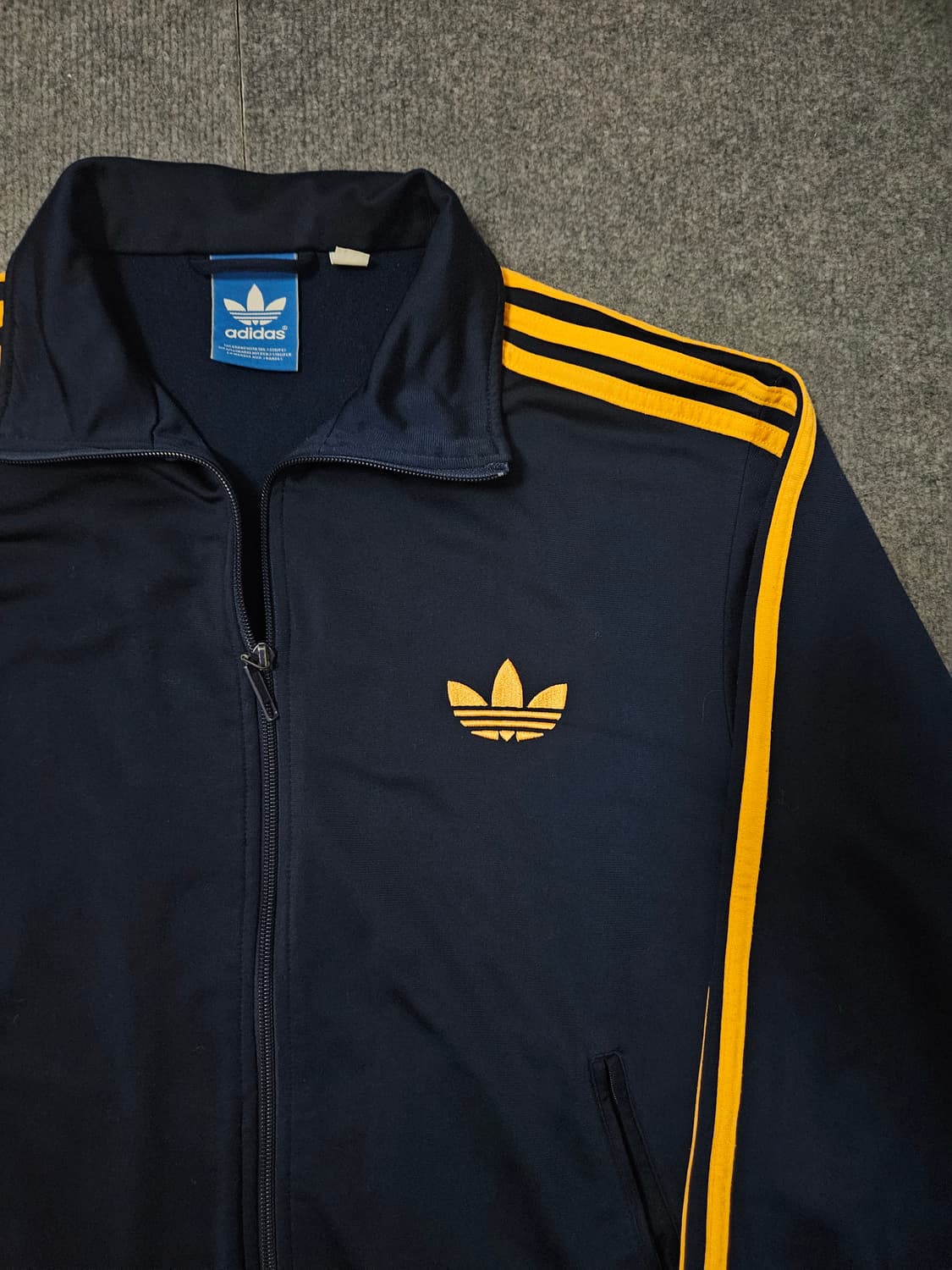 아디다스 트랙탑 오렌지 네이비 져지(급처) 상품이미지2