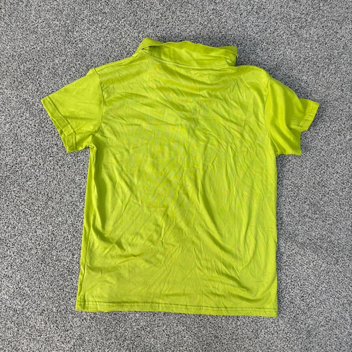 실측확인 빈티지 꿀벌자수 반팔 카라티 0423J 상품이미지3