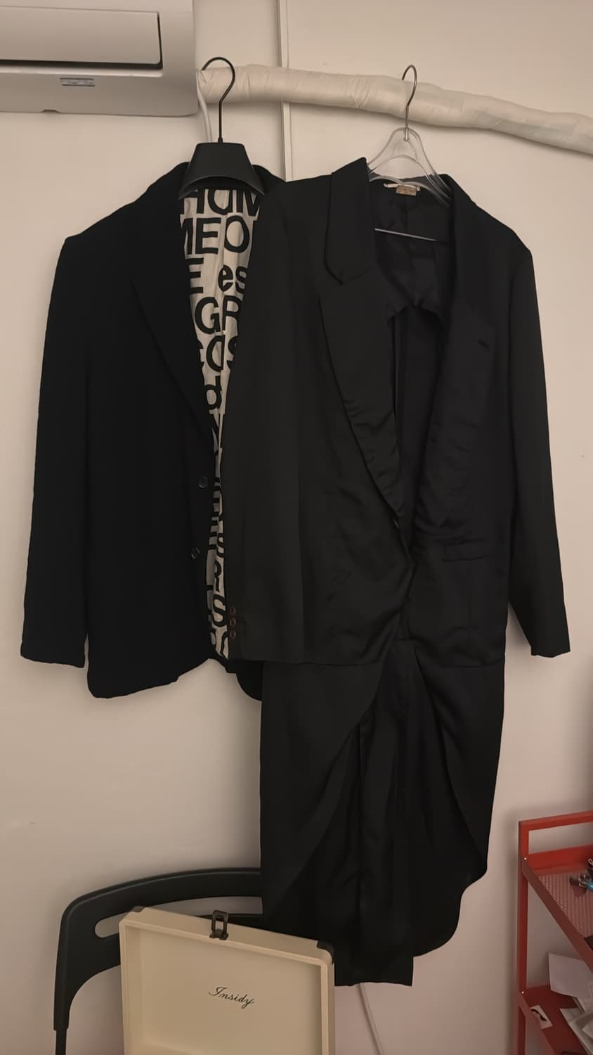 M) 꼼데가르송 옴므 플러스 블랙 테일러 코트 상품이미지2