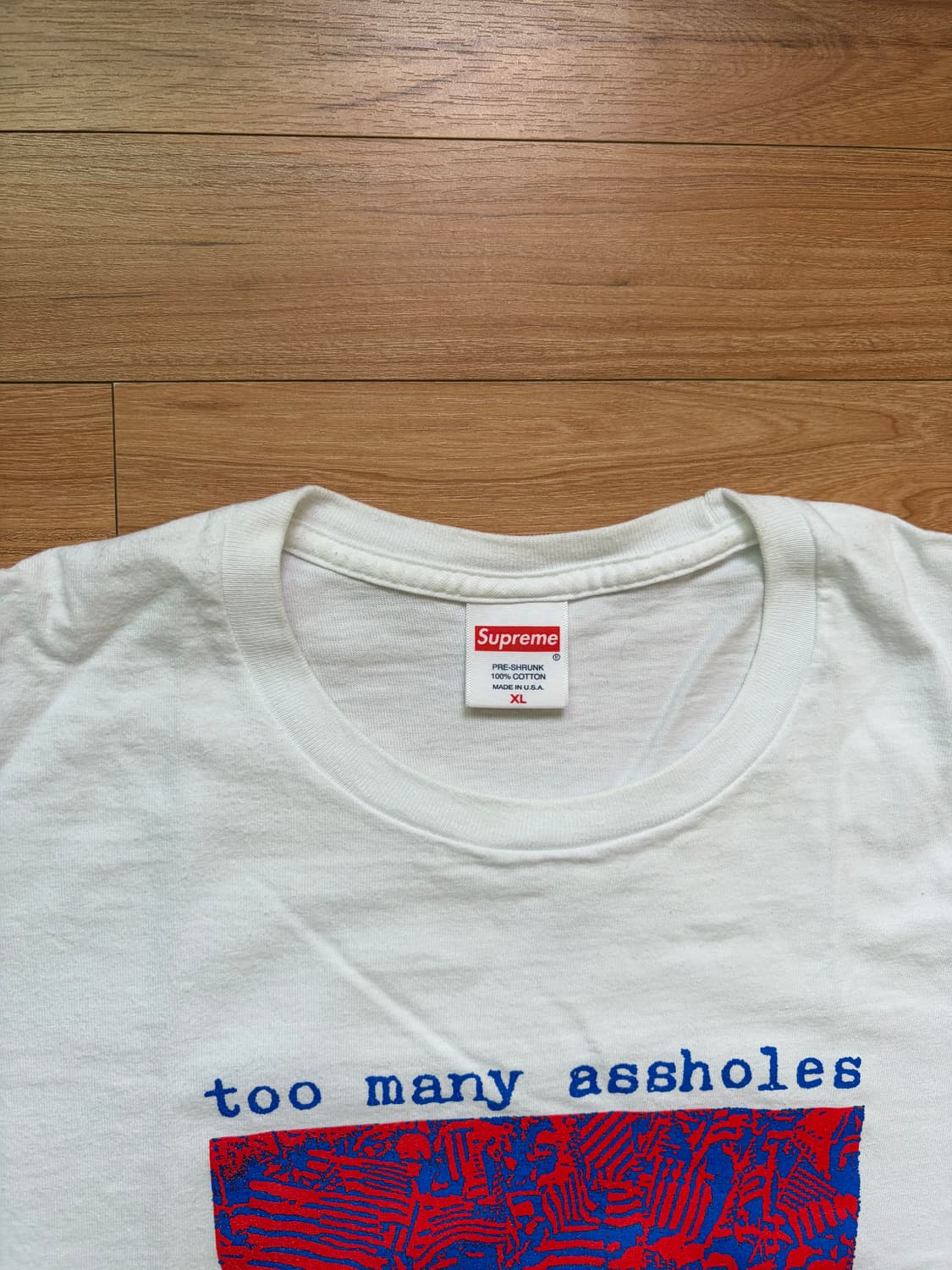 [XL] 슈프림 투 매니 에스홀즈 티셔츠 화이트 상품이미지3