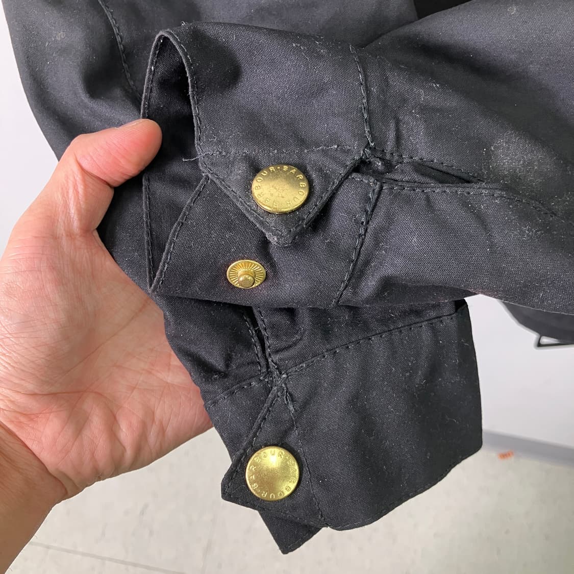 바버 인터내셔널 오리지널 블랙 왁스 자켓 34 상품이미지8