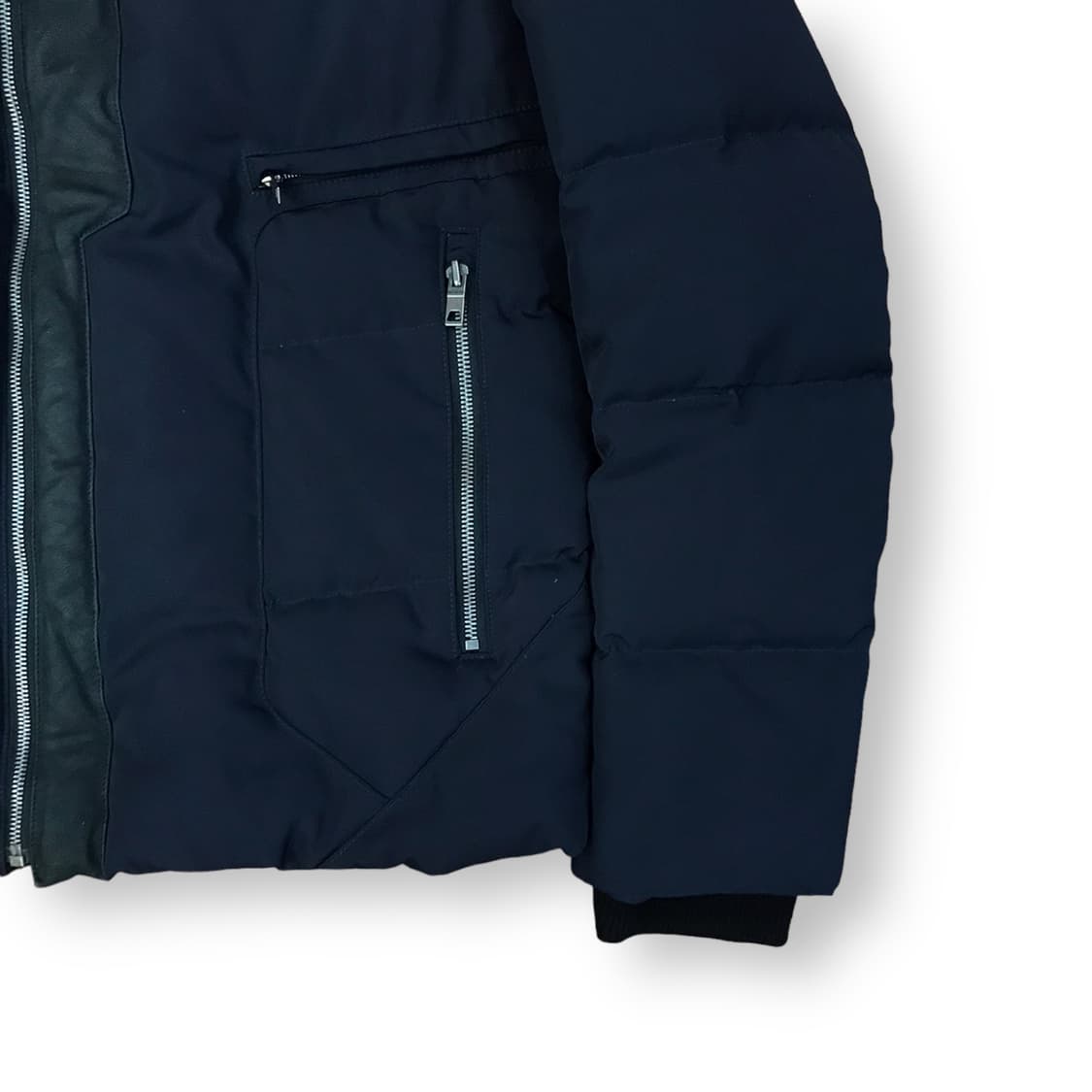 솔리드옴므 레더 패딩 상품이미지3