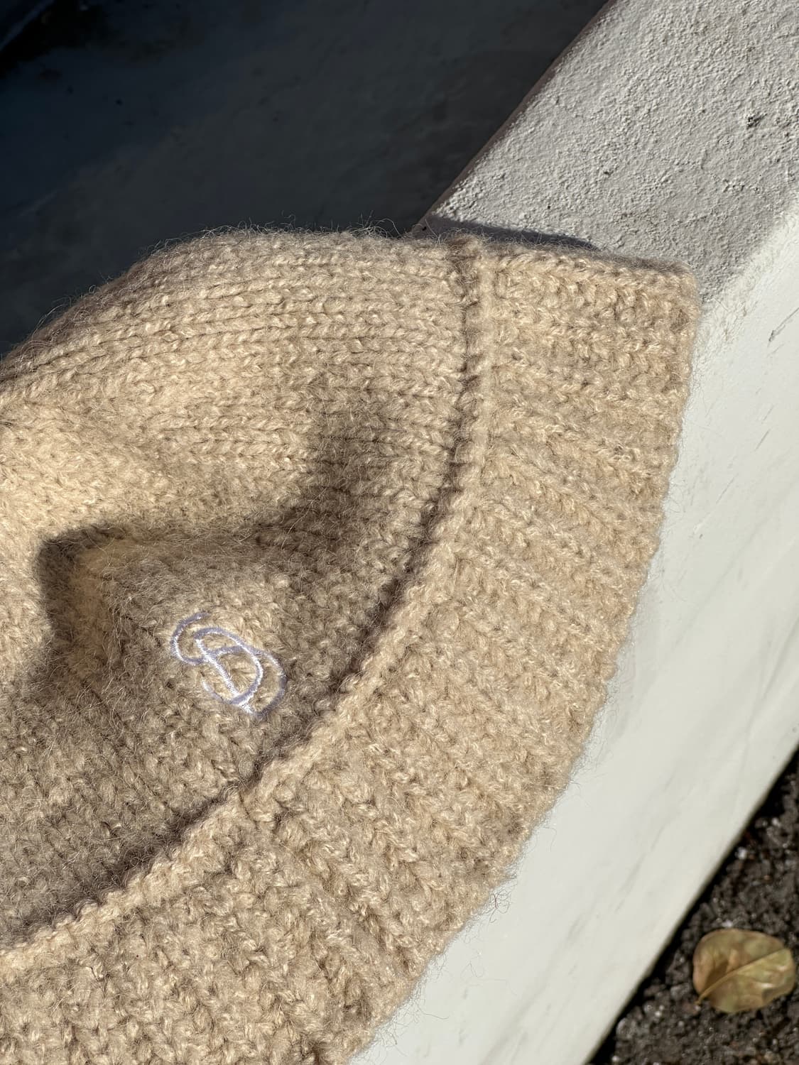 [L-XL] 빈티지 아이보리 니트 버킷햇 모자 상품이미지4