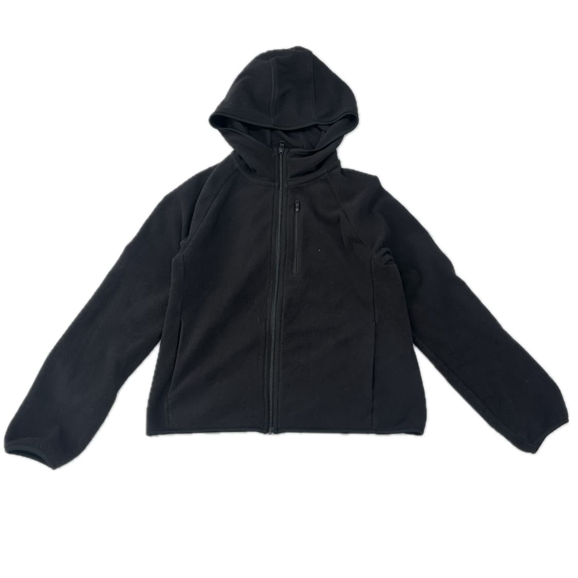 일본 유니클로 블랙 후드 후리스집업 후드집업 베이직 슬림 플리스 집업 상품이미지2