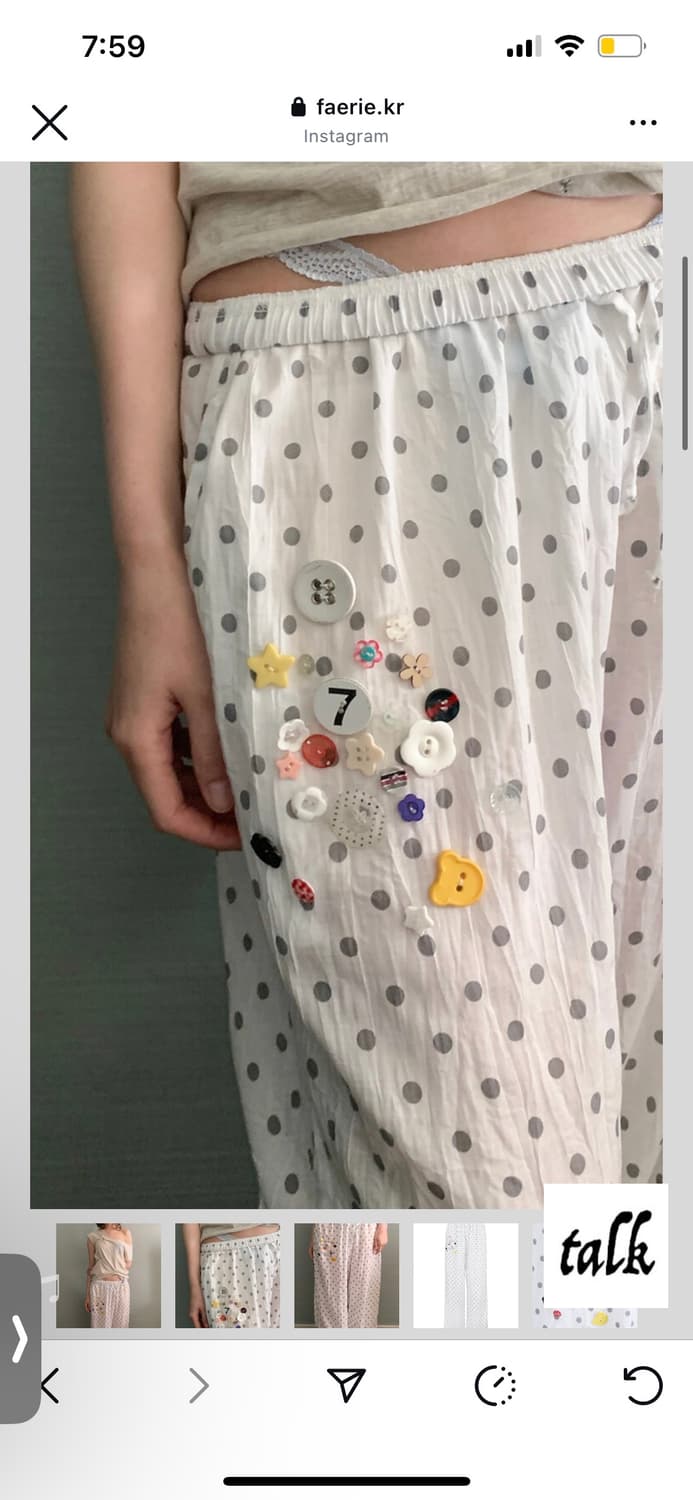 button pop lounge pants (dot) 상품이미지2