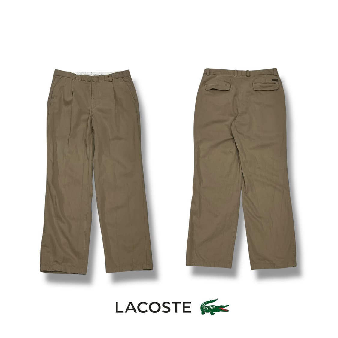 라코스테 핀턱 코튼팬츠 s08705 상품이미지1