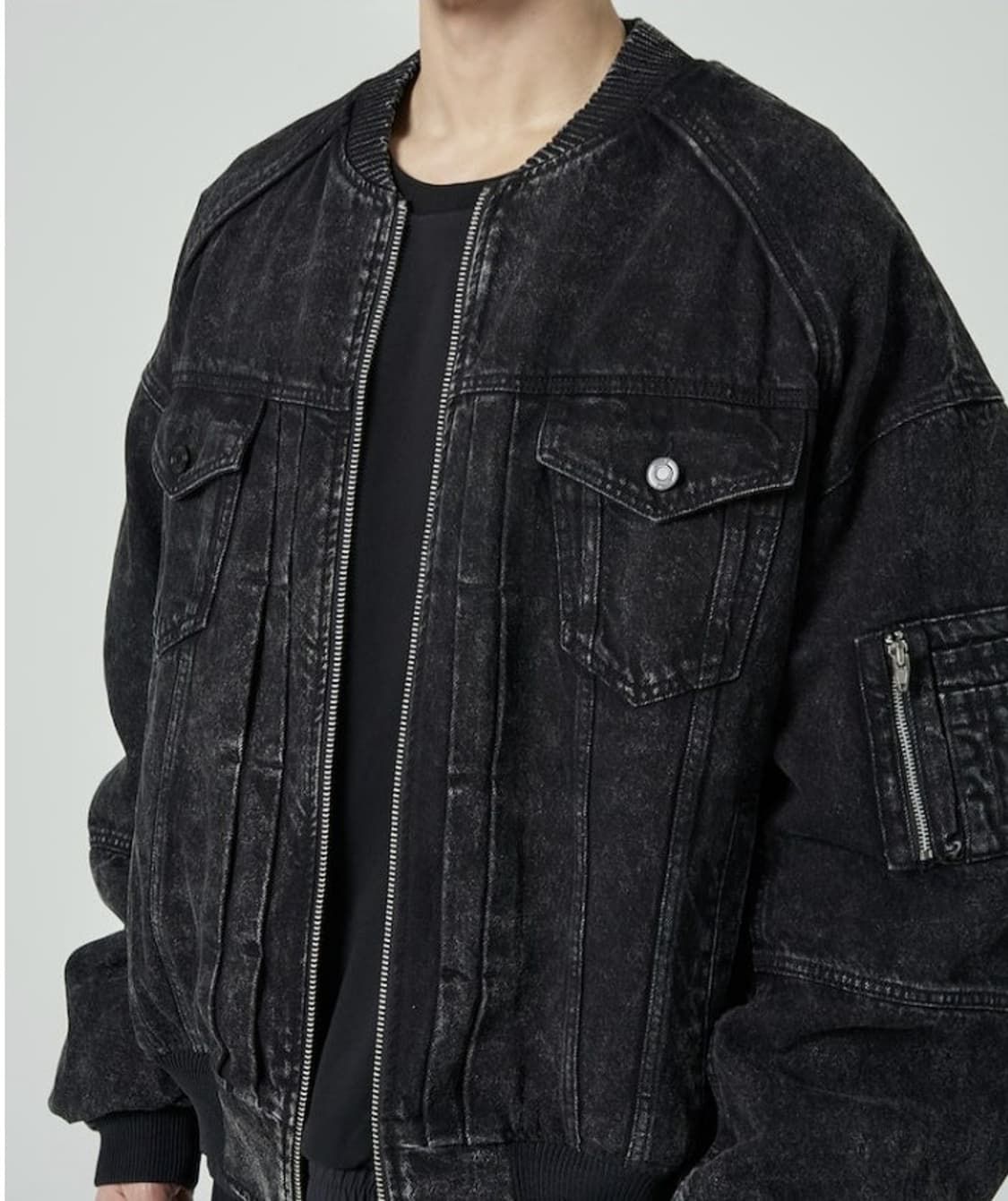 준지 139만 흑청 데님 마원 MA-1 상품이미지4