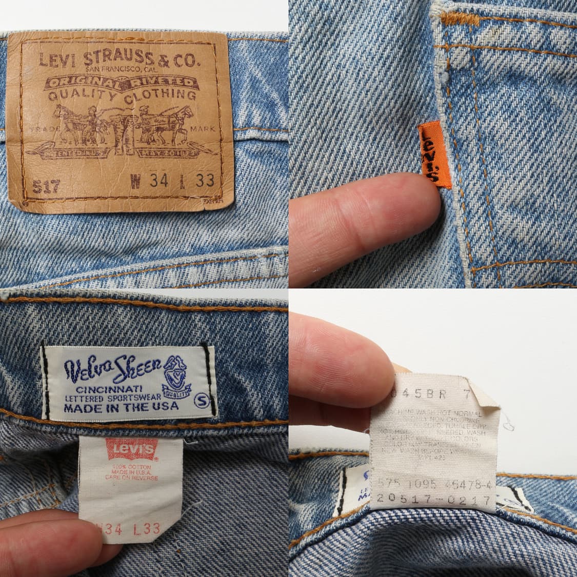 리바이스 517 90s 오렌지탭 데님  상품이미지10