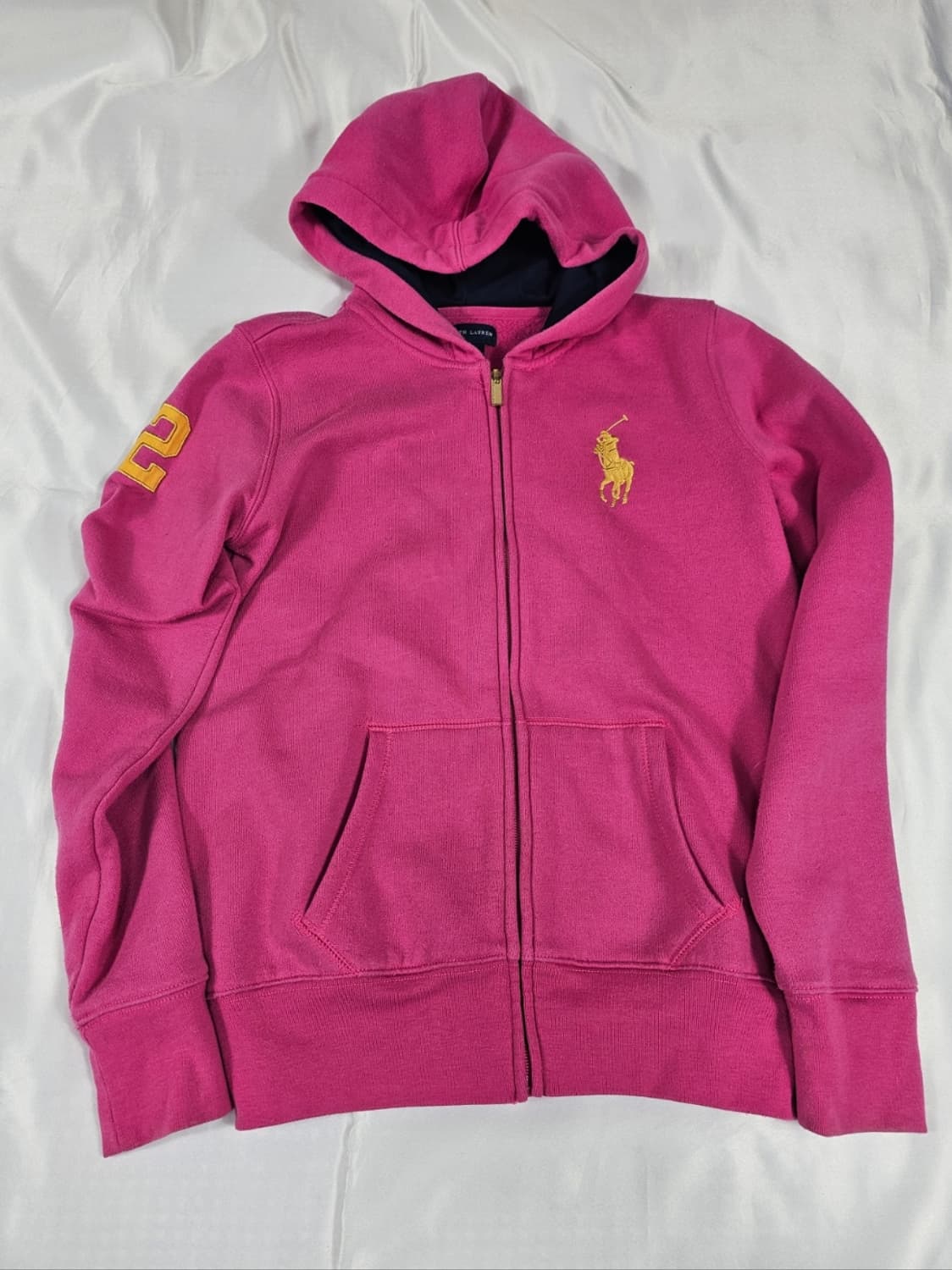 폴로빅포니후드집업핑크 상품이미지1