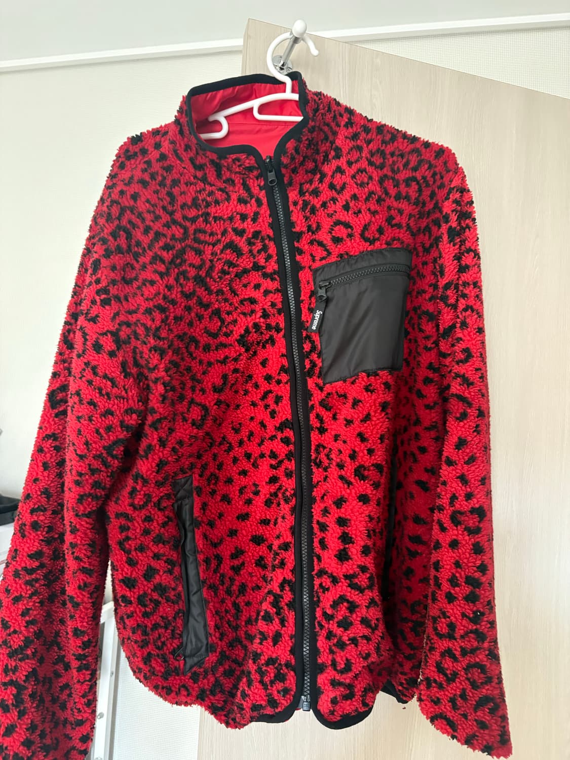 슈프림 리버시블 후리스 레드  상품이미지1