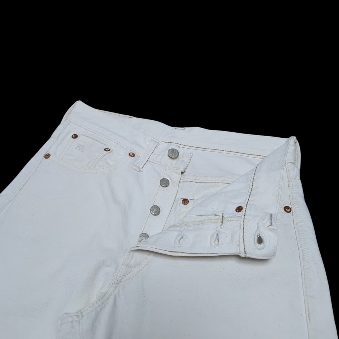 [28x30] RRL 더블알엘 빈티지 파이브 포켓 데님 팬츠 에크루 상품이미지5