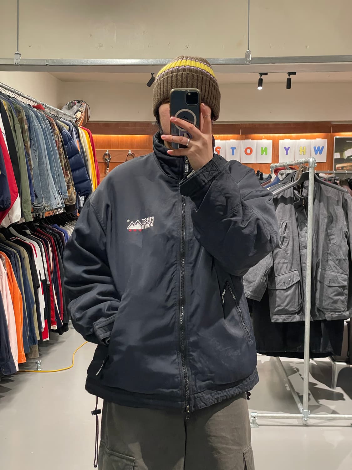 빈티지 아웃도어 다운 자켓   상품이미지1